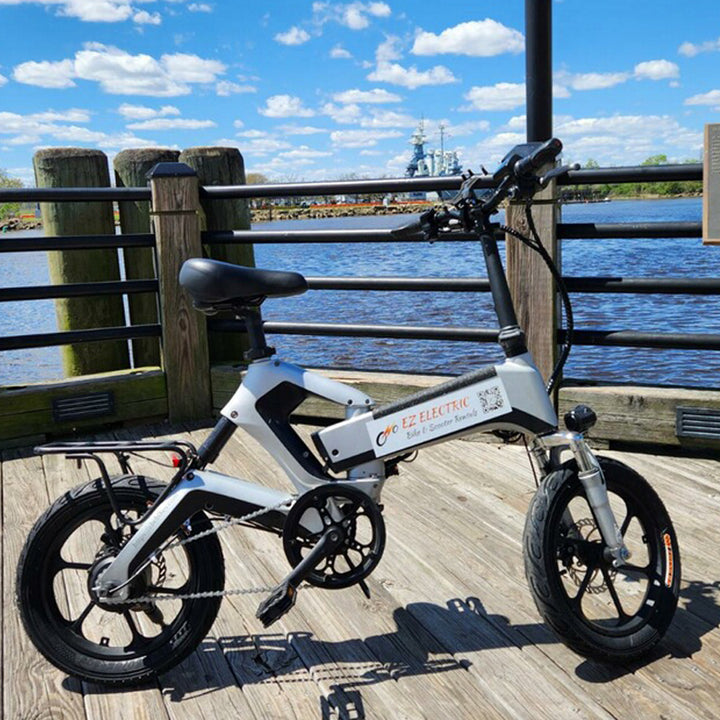 EZ Electric Bike Rentals image of 16" Fat Tire E-Bike on the Wilmington Riverwalk