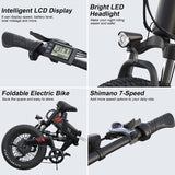 EZ Electric Bike Rentals 20" Fat Tire Bike Features