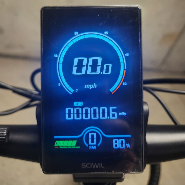 EZ Electric Bike Tours 20" e-bike dashboard image