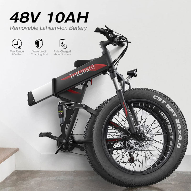 EZ Electric Bike Rentals Fat Tire Electric Bike Removable Lithium Ion Battery